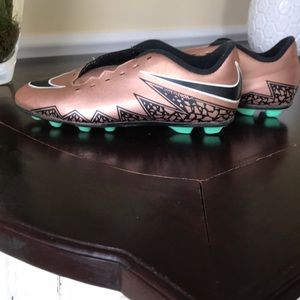 Boys Nike Hypervenom soccer cleats.